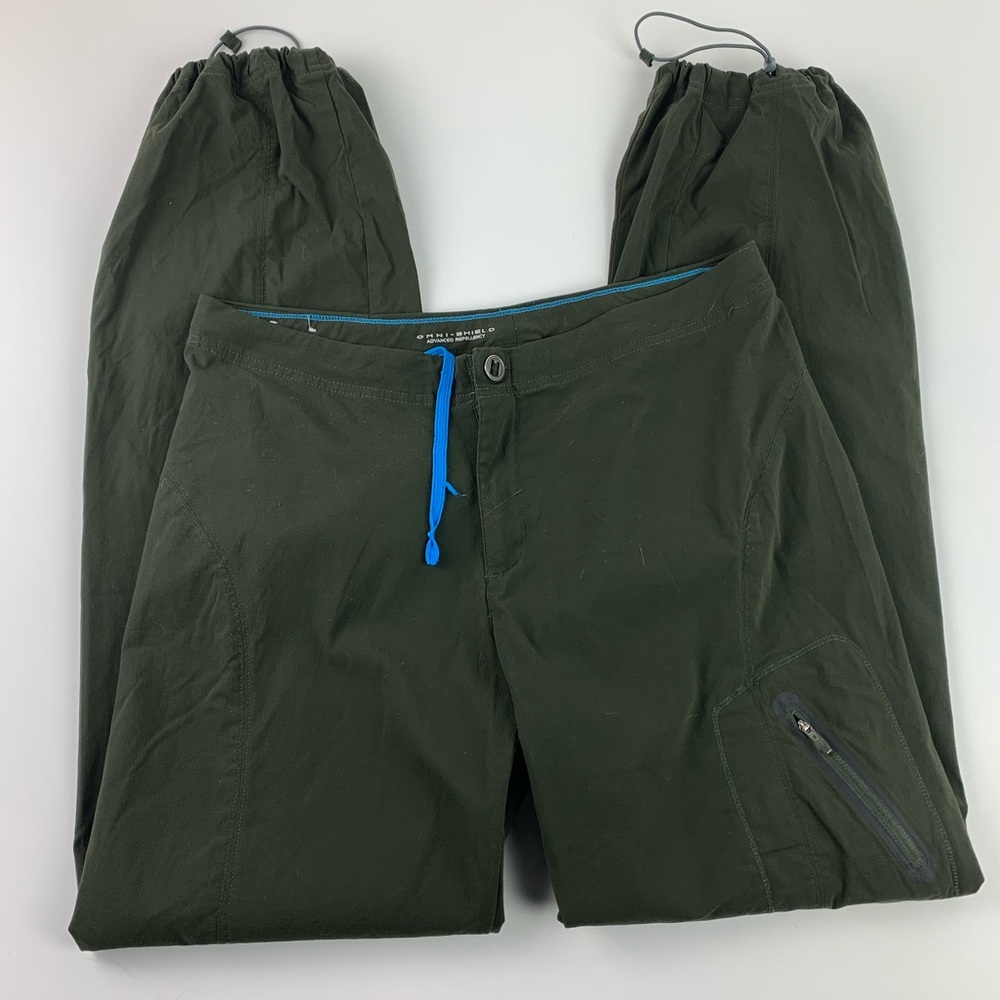 Columbia Green Omni Shield Womens 12 Pants Nylon